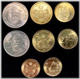 Serbian Dinars Coin Set