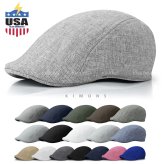 The Summer Linen Plain Newsboy Gatsby Cap