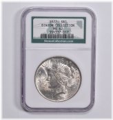 Binion Silver Hoard Peace Dollar