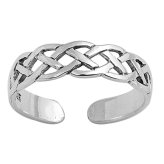 Silver Celtic Knot Toe Ring