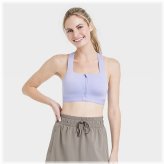 Sculpted Support Zip-Front Bra