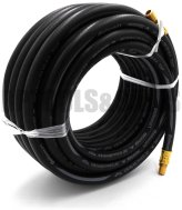 Continental Rubber Air Hose - 50ft x 3/8" ID with 1/4" NPT Fittings (Made in USA)