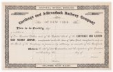 Adirondack Railway Heritage Certificate