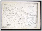 Antique Somme and Amiens Map