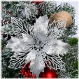 Sparkling Poinsettia Decorations