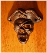 Skull & Cross Bones Cast Iron Bottle Opener