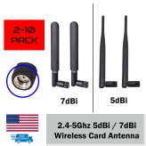 Dual-Band RP-SMA Antenna Multipack