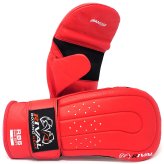 Rival RB5 Leather Training Bag Mitts - Red