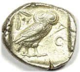 Athena Owl Silver Tetradrachm (454-404 BC)