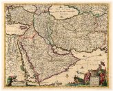 Middle Eastern Exploration Map - Persia and Arabia 1666