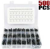 Electrolytic Capacitor Range Kit - 500pcs Assortment Box with 24 Values