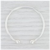 Silver Cuff Charm Bracelet