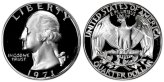 Washington Quarter Gem Proof Set 1971 S Clad