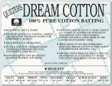 Dreamy Cotton Cozy Throw Batting