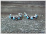 Southwestern Turquoise Hoop Earrings