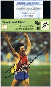 Vintage Olympic Athlete Autograph