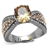 Champagne Elegance Oval Ring