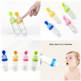 Squeeze & Feed Baby Bottle with Self-Standing Spoon