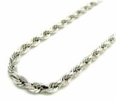 Rope Chain Diamond Cut Necklace