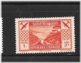 Lebanese Air Mail 1936 1p Vintage Stamp