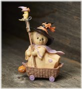 Spooky Wheel Basket Teddy Figure