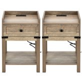 Charger Drawer Nightstand