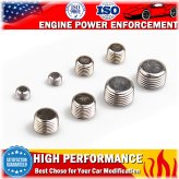 Chrome NPT Plug Assortment Set