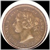 Newfoundland 1896 10 Cents Silver Coin