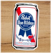 Blue Ribbon Vinyl Sticker Decal - 3x1.5in