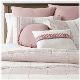 Mauve Stripe Boho Queen Comforter Set