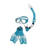 Turquoise/Gray Speedo Jr Kids' Snorkel Set