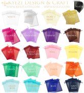 Cherished Memories Organza Pouches