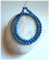 Indigo Stone Petite Barrel Beads