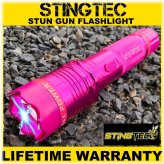 PinkGuard Rechargeable Flashlight Stun Gun with Case