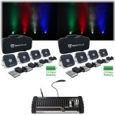 Radiance 8 Wireless DJ Lighting Bundle with Remote and Bag