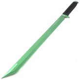 Green Tanto Sword with Sheath - Full Tang 27" Blade