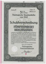 Reichsmark 1942 War Bond