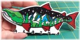 Salmon Scene Magnet