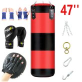 Ultimate Training Companion - 47" Heavy Bag with Gloves and Chain