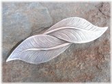 Silver Leaf Barrette