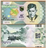 Oklahoma Legends $50 Banknote