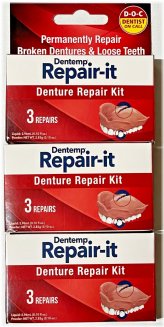 Denture Repair Kit Triple Pack