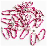 Pink Camo Carabiner Link