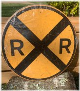 Vintage Railroad Crossing Plaque