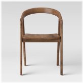 Lana Curved Back Dining Chair Brown