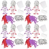 Mummy Madness Craft Stickers for Halloween Fun