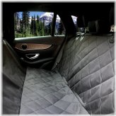 Canine Comfort Car Cover - Waterproof Rear Bench Protector in Black