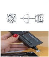 Ethereal Moissanite Stud Earrings