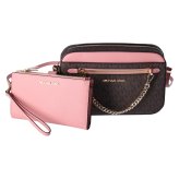Jet Set Chain Crossbody Brown MK Pink + Wristlet