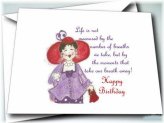 Red Hat Lady Birthday Note Cards